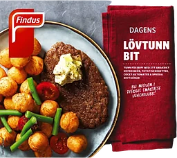 Lövtunn bit Måltid Fryst