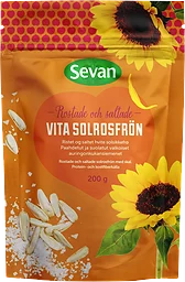 Solrosfrön Vita Rostade Saltade 200g Sevan