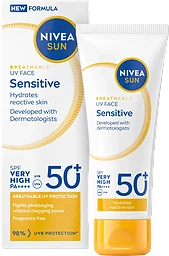 Solkräm UV Face Sensitive SPF50+ 40ml Nivea Sun