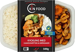 Färdigmat Thai Kyckling Cashewnötter och Grönsaker 500g Kin Food