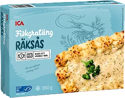 Fiskgratäng räksås Fryst 350g ICA