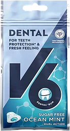 Tuggummi Sockerfri Dental Dual Action Ocean Mint 30g V6