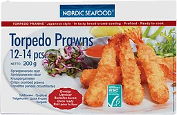 Torped Prawns Sprödbakade Räkor