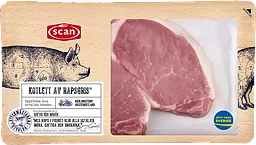 Kotlett Färsk av rapsgris 300g Scan