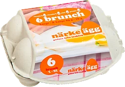 Ägg L/XL 6-pack Brunch Frigående Närke ägg
