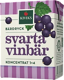 Lättdryck Svarta vinbär Koncentrat 2dl Kiviks