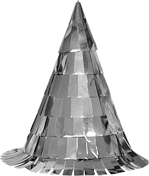 Nyårshatt Fransar Silver 5-pack