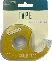 Tejp dubbelhäftande 18mmx8m 1-p Writer