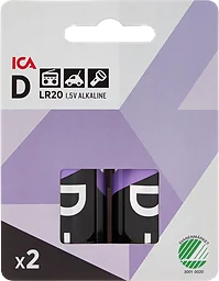 Batteri D/LR20 2-p ICA