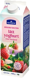 Fruktyoghurt Lätt Jordgubb Smultron 0,5% 1000g Norrmejerier