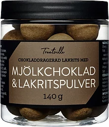 Mjölkchoklad med lakritspulver 140g Treatville