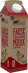 Standardmjölk 3% KRAV 1l Grådö Mejeri