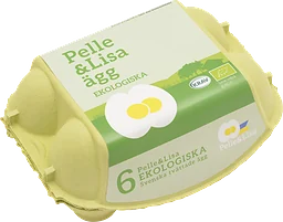 Ägg 6p Eko Frigående Utomhus Medium/large