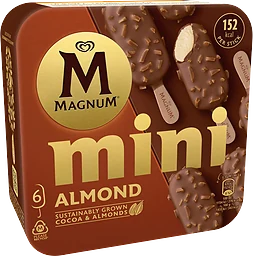 Glass mini almond 6-p