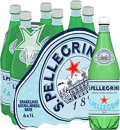 Mineralvatten 6-pack 1l San Pellegrino