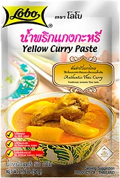Currypasta Gul 50g Lobo