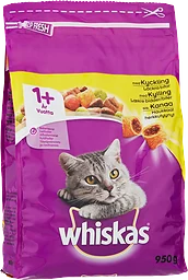 Kattmat 1+år Kyckling 950g Whiskas