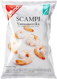 Scampi kokt skalade 41/50 Fryst 400g Ullmo