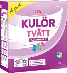Tvättmedel Kulörtvätt 4kg Miljömärkt ICA