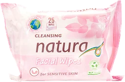 Våtservett Facial Wipes Sensitive 25-p NATURA