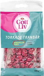 Torkade Tranbär 400g ICA Gott Liv