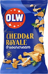 Chips Cheddar Royal & Sourcreme 275g OLW