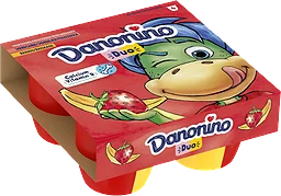 Fruktkvarg Jordgubb Banan 4-p 380g Danonino