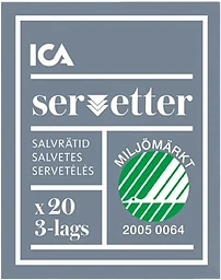 Servett Vit 24cm 20-p ICA