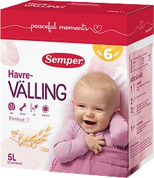 Havrevälling Mild Från 6m 5l Semper