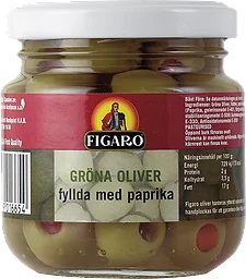 Oliver Gröna med Pimiento 140g Figaro