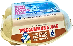 Ägg Bruna 6-pack Torggummans Ägg