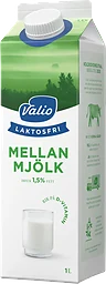 Mellanmjölkdryck Laktosfri 1,5% 1l Valio