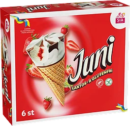 Gräddglass Juni laktosfri & glutenfri 6-p 780ml SIA Glass