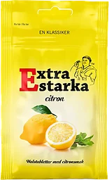 Halstabletter Extra starka Citron 80g Karamellpojkarna