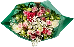 Bukett Rosor lyxig mix 50cm ICA