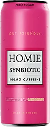 Energidryck Synbiotic Med Smak Av Strawberry/lemonade 330ml Homie