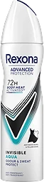 Deodorant Spray 72h Advanced Protection Invisible Aqua 150ml Rexona