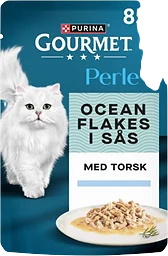 Torsk Flakes Gourmet Perle Kattmat Våt