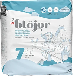 Öppna Blöjor Strl 7 16-26kg 30-p Miljömärkt ICA