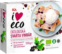 Svarta Vinbär Eko 250g ICA I love eco