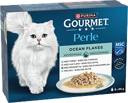 Multi Flakes Perle Kattmat Våt