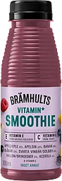 Smoothie Vitamin Blåbär Hallon Svarta vinbär 300ml Brämhults