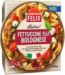 Fettucine alla bolognese Måltid Fryst 380g Felix