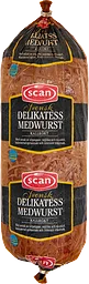 Delikatessmedwurst i skivor ca 14g Scan