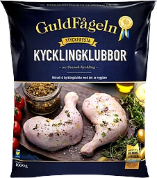 Kycklingklubbor Fryst 1kg Guldfågeln