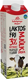Mjölkdryck standard Laktosfri 3% 1l Falköpings Mejeri