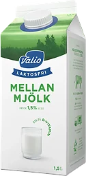 Mellanmjölkdryck Laktosfri 1,5% 1,5l Valio