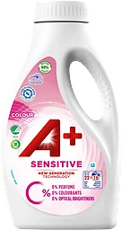 Tvättmedel Sensitive Color Flytande 880ml A+