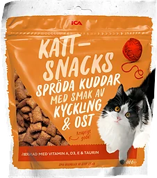 Kattsnacks Kyckling & Ost 180g ICA