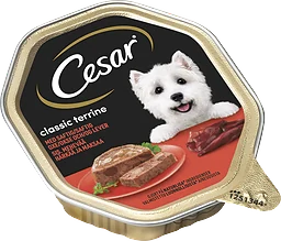 Oxkött & Lever Classic Terrine Hundmat Våt